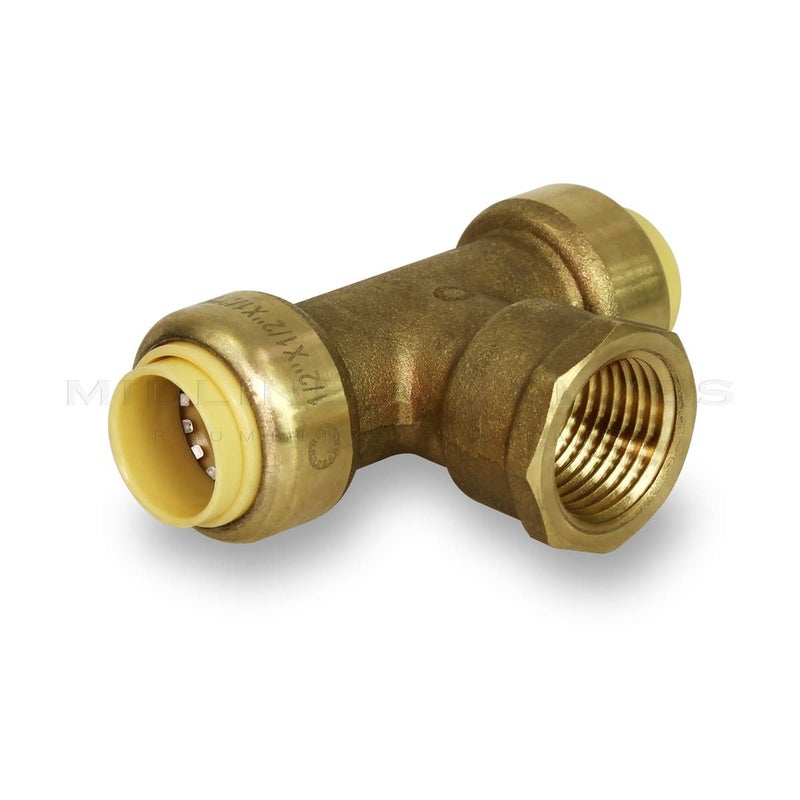 SUPPLYGIANT Supply Giant VQDUG34 Push x Push X Female 1/2 Inch Quick & Easy Installation with Corrosion Resistant to Improve Longevity, Connects Copper, CTS CPVC & PEX Pipes - Image 2